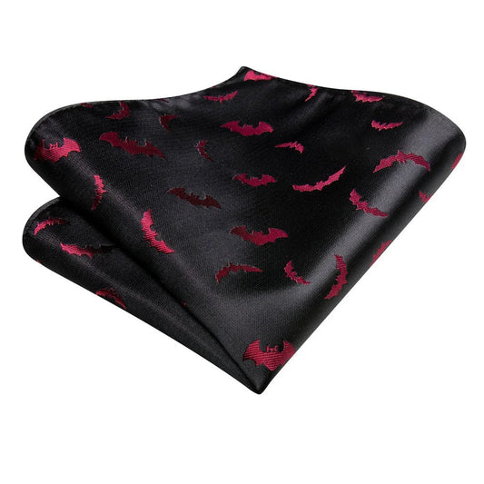 Red Bat In Black Tie Set - Masculine Clothes