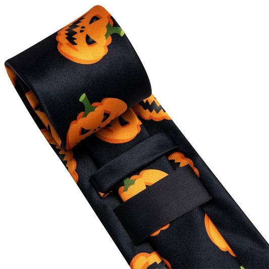 Orange Halloween In Black with Jack - O' - Lantern Design - Masculine Clothes