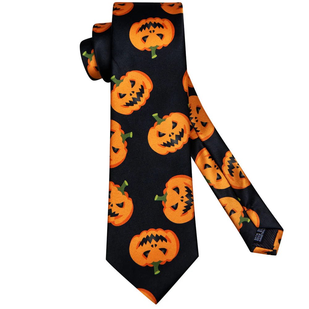 Orange Halloween In Black with Jack - O' - Lantern Design - Masculine Clothes