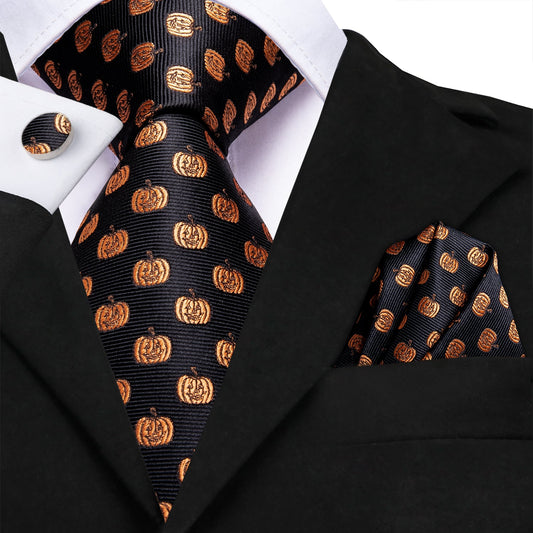 Pumpkins In Black Tie Set - Masculine Clothes