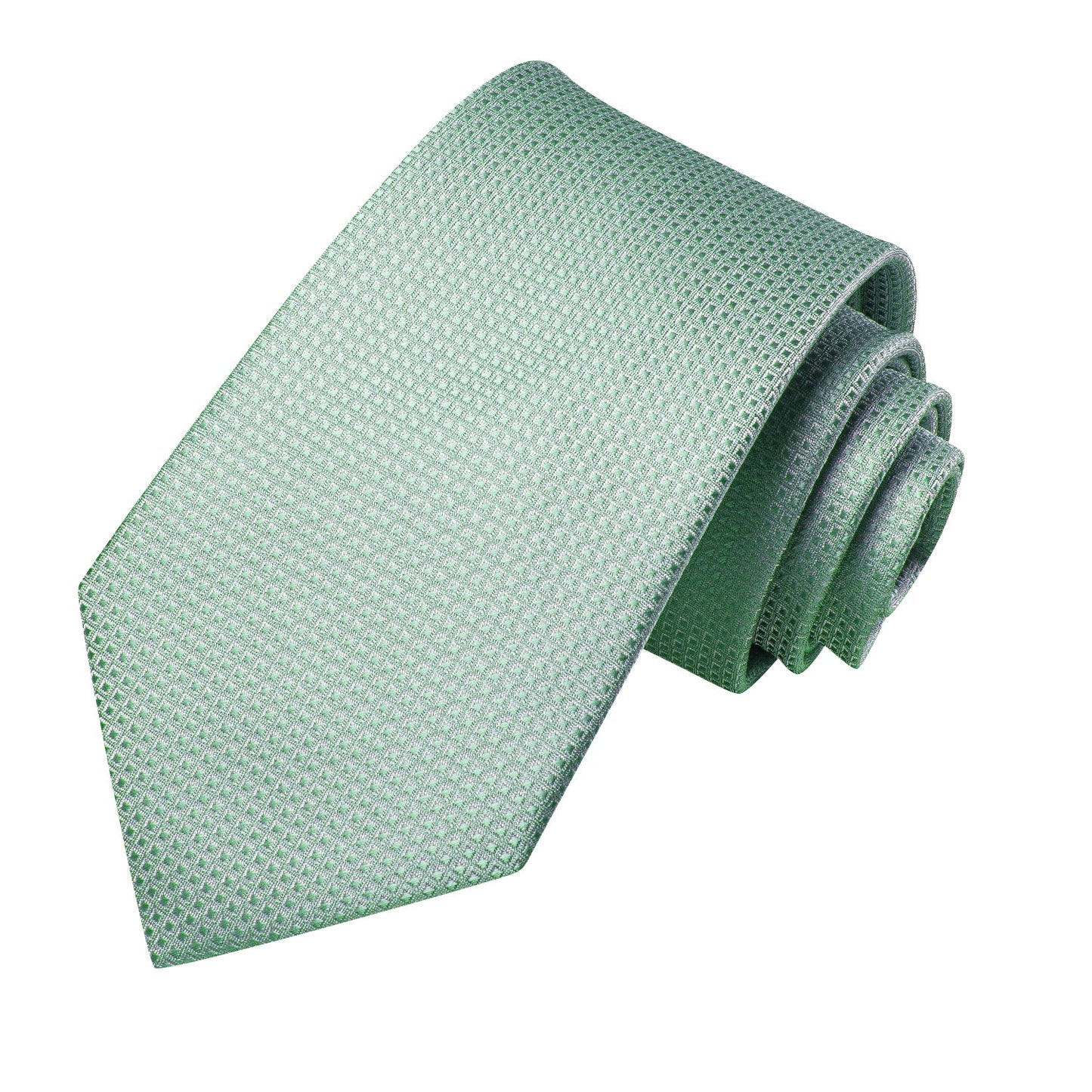 Sparkling Green Apple Silk Tie Set - Masculine Clothes