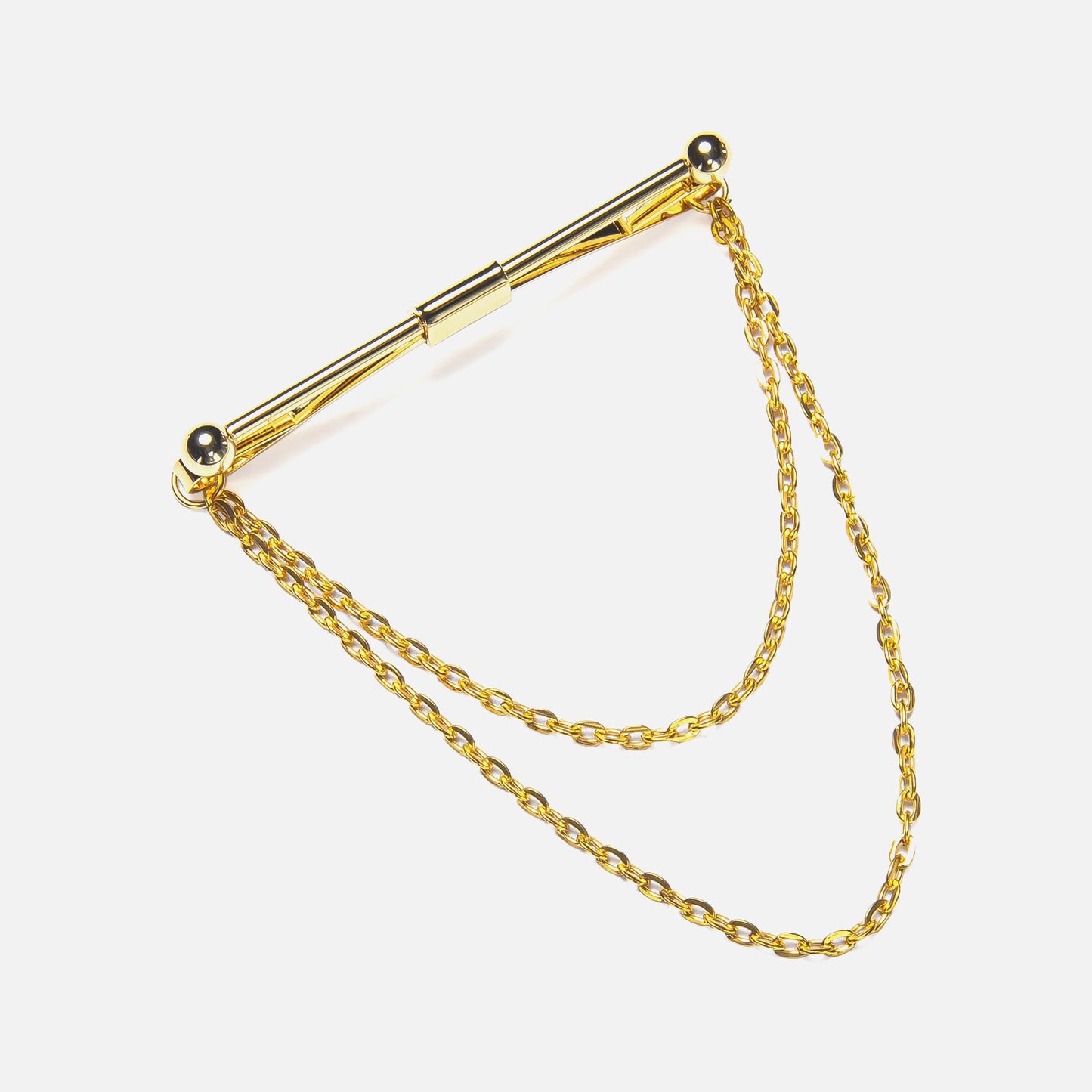 MC Gold Chain Collar Pin - Masculine Clothes