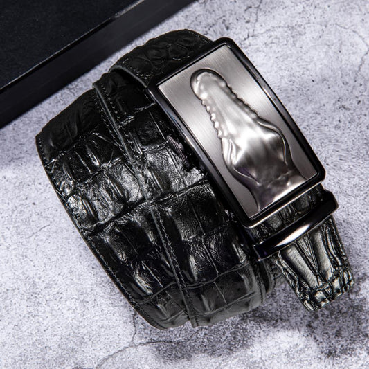 CC Silver In Black Belt MC13 - Masculine Clothes