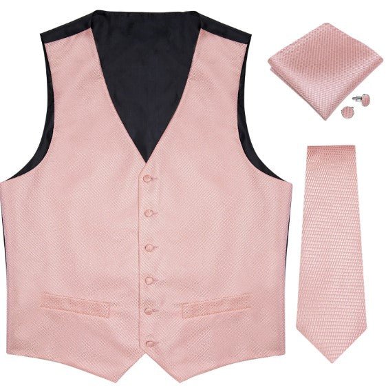 Pretty Pink Vest Set - Masculine Clothes