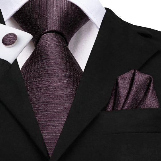 Dark Red Tie Set - Masculine Clothes