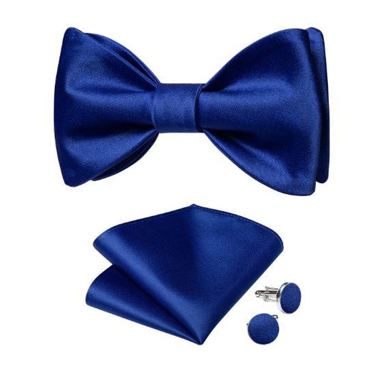 Ocean Silk Bow Tie Set - Masculine Clothes