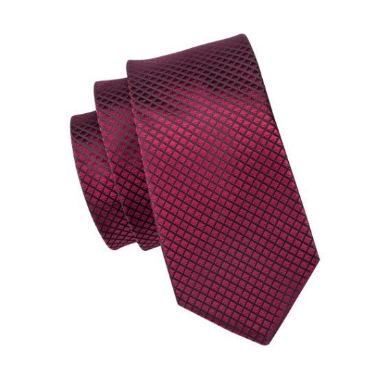 Burgundy Red XL Tie Set - Masculine Clothes