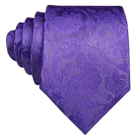 Lavender Floral XL Tie Set - Masculine Clothes