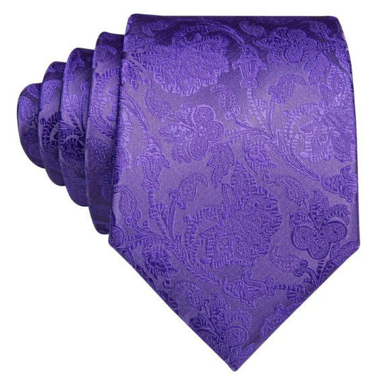 Lavender Floral XL Tie Set - Masculine Clothes