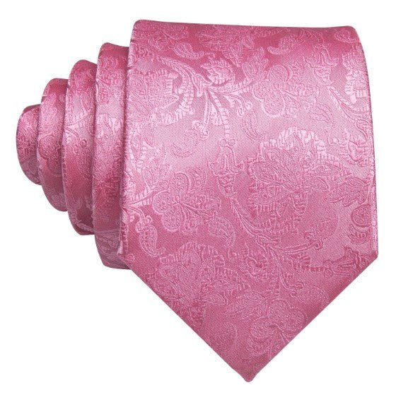 Pink Floral XL Tie Set - Masculine Clothes