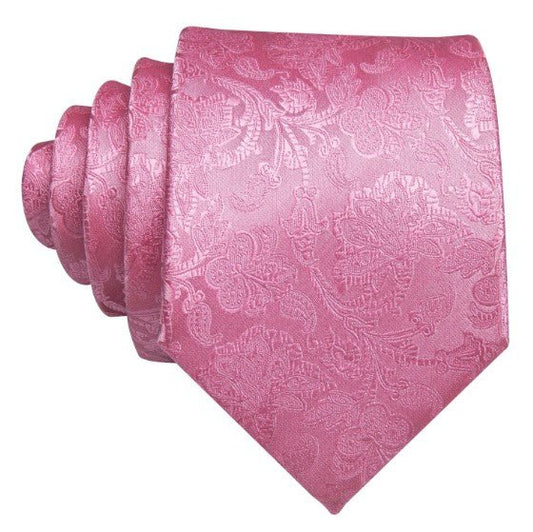 Pink Floral XL Tie Set - Masculine Clothes