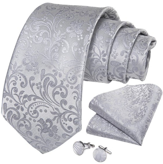 Tiny Flowers Paisley Tie Set - Masculine Clothes