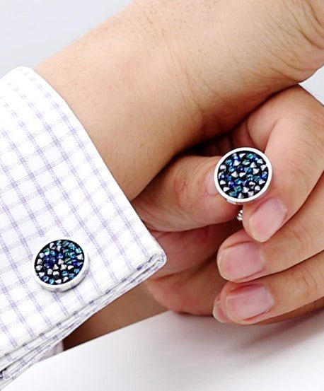 Blue Stones Cufflinks - Masculine Clothes