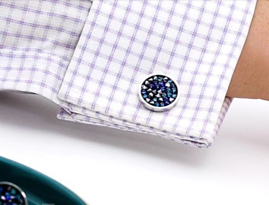 Blue Stones Cufflinks - Masculine Clothes