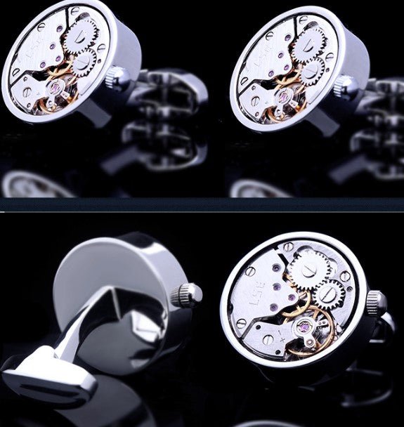 Mechanical Movement Cufflinks - Masculine Clothes