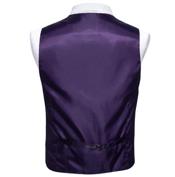 Purple Plain Vest - Masculine Clothes