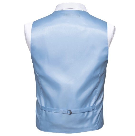 Ice Blue Plain Vest - Masculine Clothes