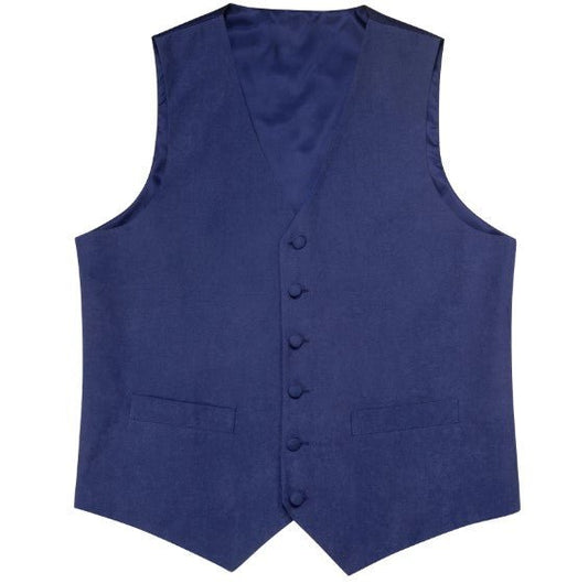 Navy Blue Plain Vest - Masculine Clothes