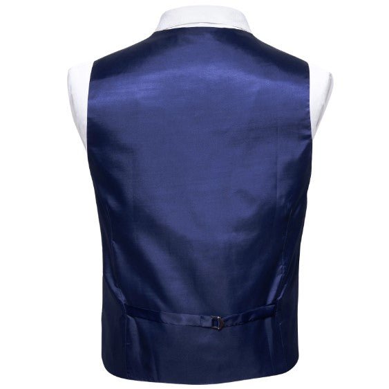 Navy Blue Plain Vest - Masculine Clothes