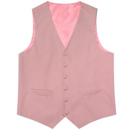 Pink Plain Vest - Masculine Clothes