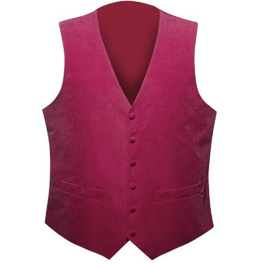 Fuchsia Pink Plain Vest - Masculine Clothes