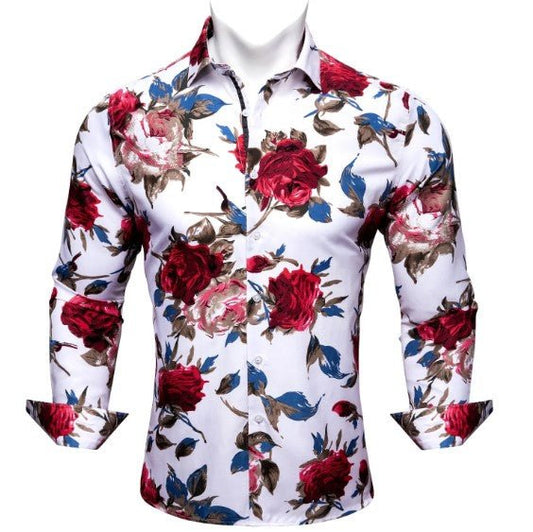 Old Rose Cotton Shirt - Masculine Clothes