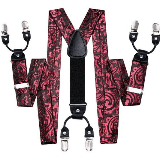 Red Lollipop Suspender Set - Masculine Clothes