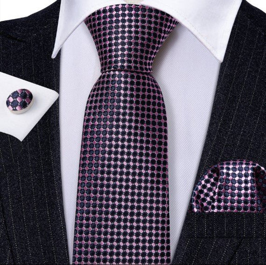 Pink Bubble Gum Tie Set - Masculine Clothes