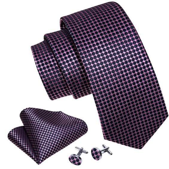 Pink Bubble Gum Tie Set - Masculine Clothes