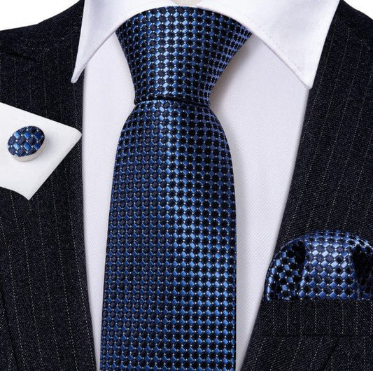 Blue Bubble Gum Tie Set - Masculine Clothes