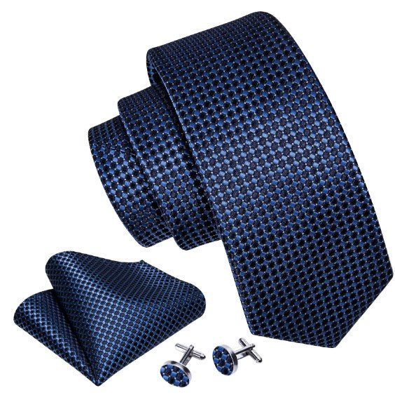 Blue Bubble Gum Tie Set - Masculine Clothes