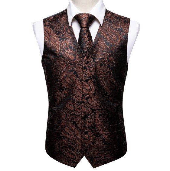 Brownies In Black Vest and Tie - Masculine Clothes