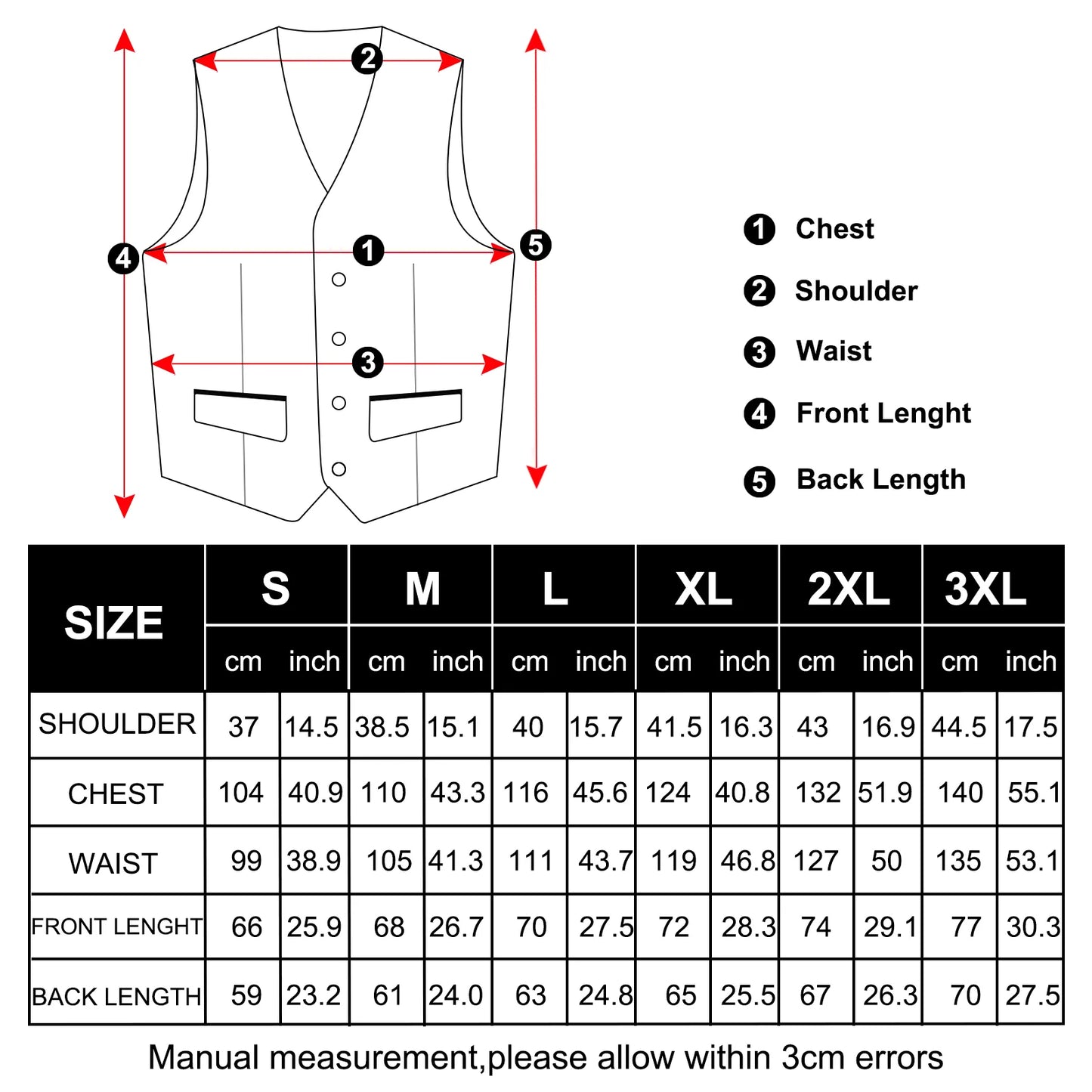 Light Gray Plain Vest with Two Pockets - Masculine Clothes