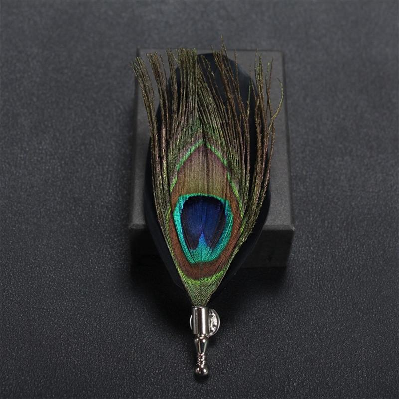Feather Lapel Pin - Masculine Clothes
