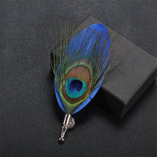 Feather Lapel Pin - Masculine Clothes