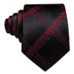 Premium Red Striped In Black Tie Set