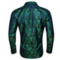 Green Floral Paisley Silk Shirt