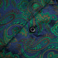 Green Floral Paisley Silk Shirt