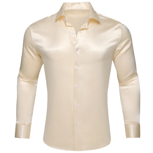 Beige Silk Shirt