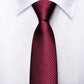 Kids Red Wine Silk Tie and Pocket Square