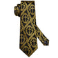 Gold Crucifix Paisley Silk Tie Set