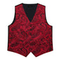 Red Paisley Silk Vest Set