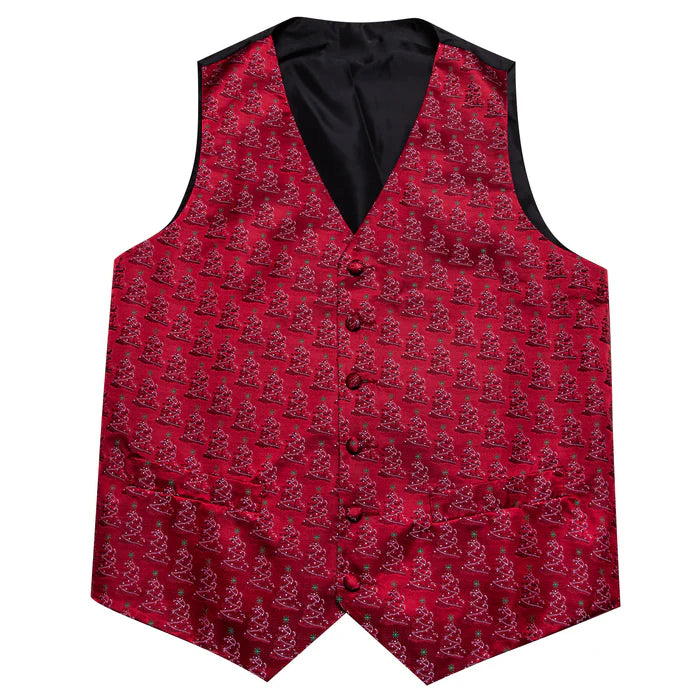 Christmas Tree Silk Vest Set