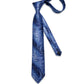 Faded Blue Paisley Silk Tie Set