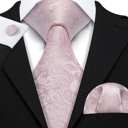 Old Rose Paisley Silk Tie Set