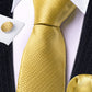 Gold Tiny Zigzag Silk Tie Set