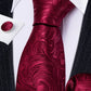 Premium Burgundy Silk Tie Set