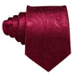 Premium Burgundy Silk Tie Set