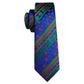 Snowflakes In Green and Red Silk Tie Set