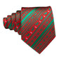 Green Reindeer Lines Silk Tie Set